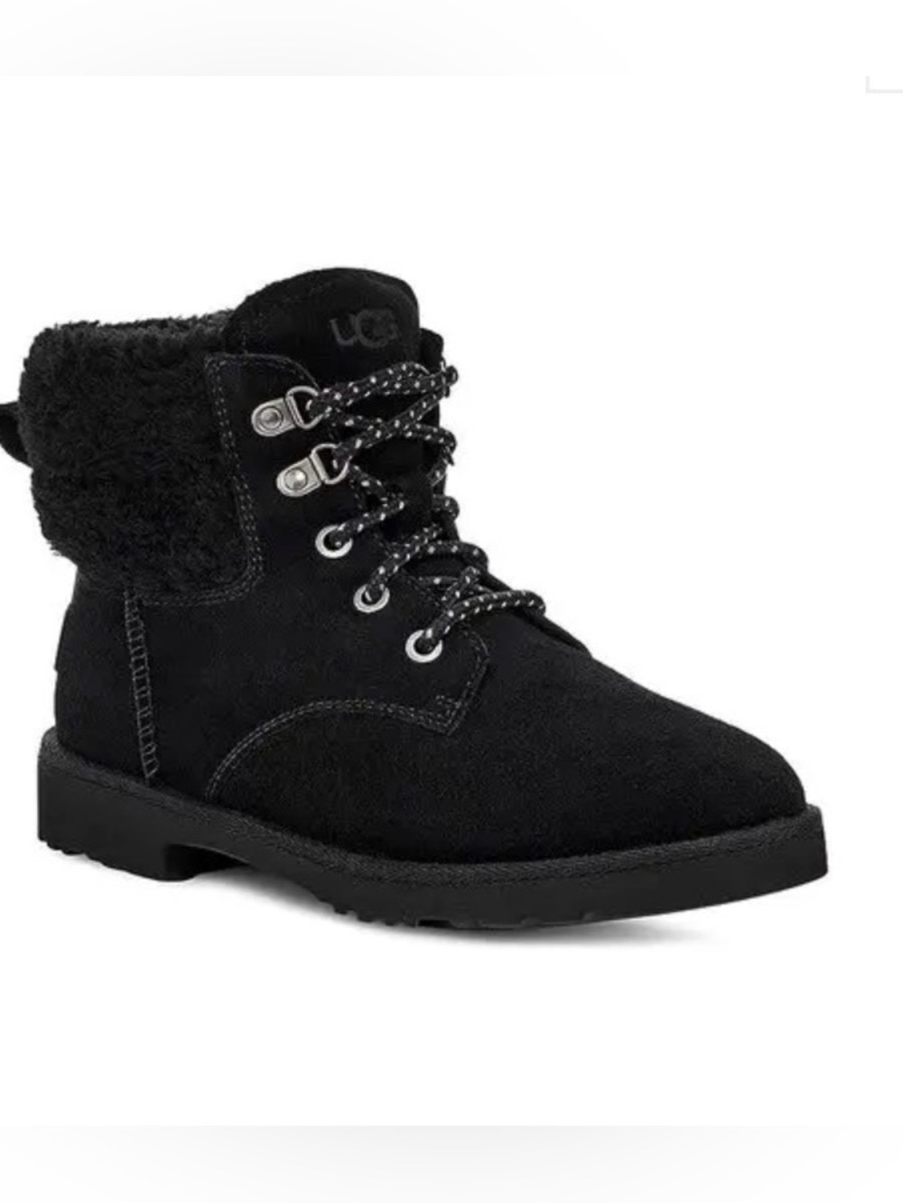 UGG Romely Heritage Lace-up Suede Shearling Ankle Boots 11 NWT